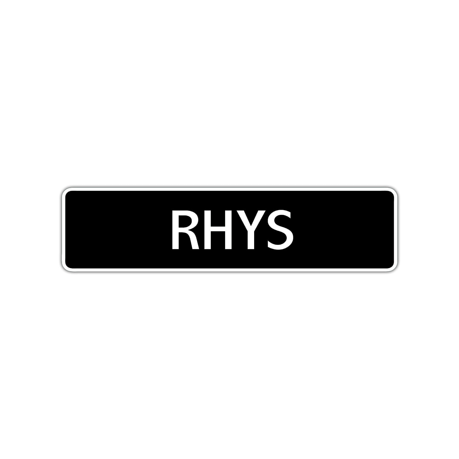 Rhys Street Sign Children Name Room Plate