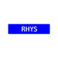 Rhys Street Sign Children Name Room Plate