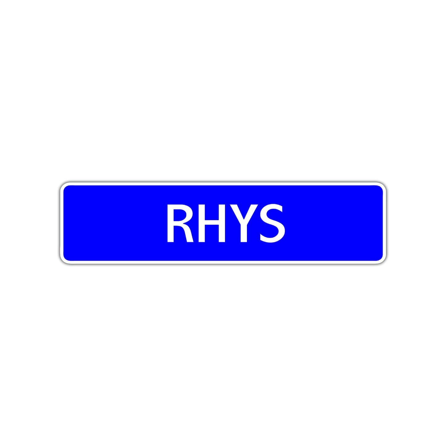 Rhys Street Sign Children Name Room Plate