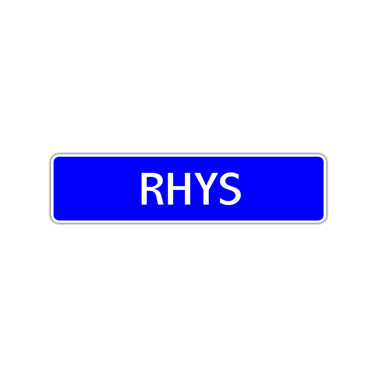 Rhys Street Sign Children Name Room Plate