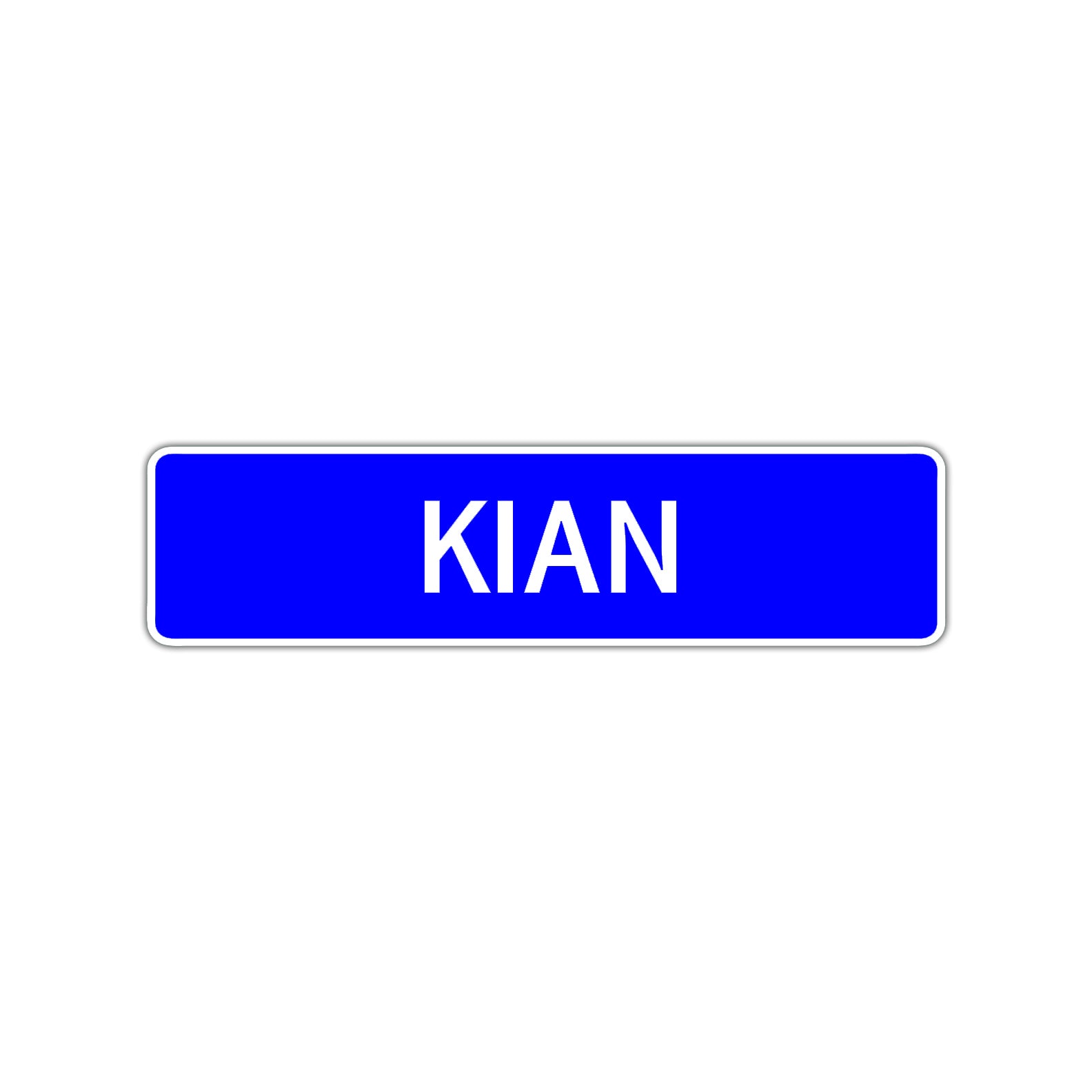 Kian Street Sign Children Name Room Plate