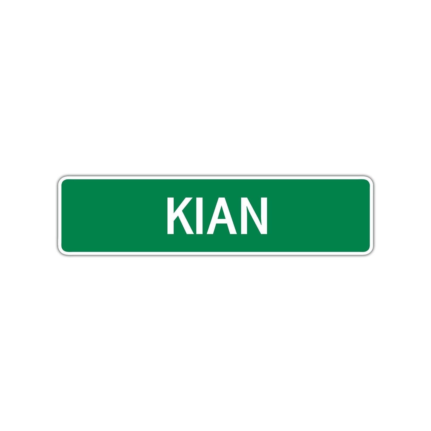Kian Street Sign Children Name Room Plate