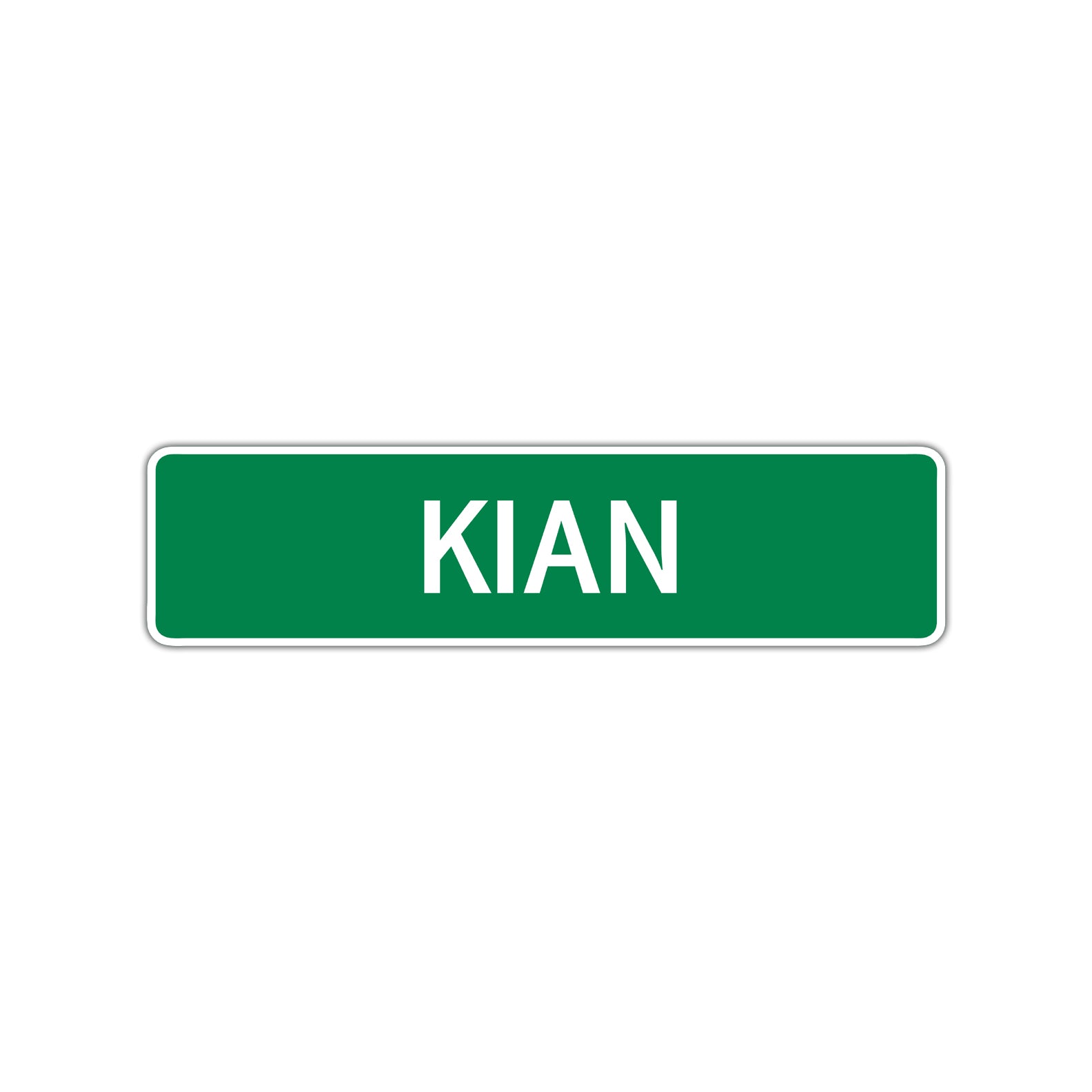 Kian Street Sign Children Name Room Plate