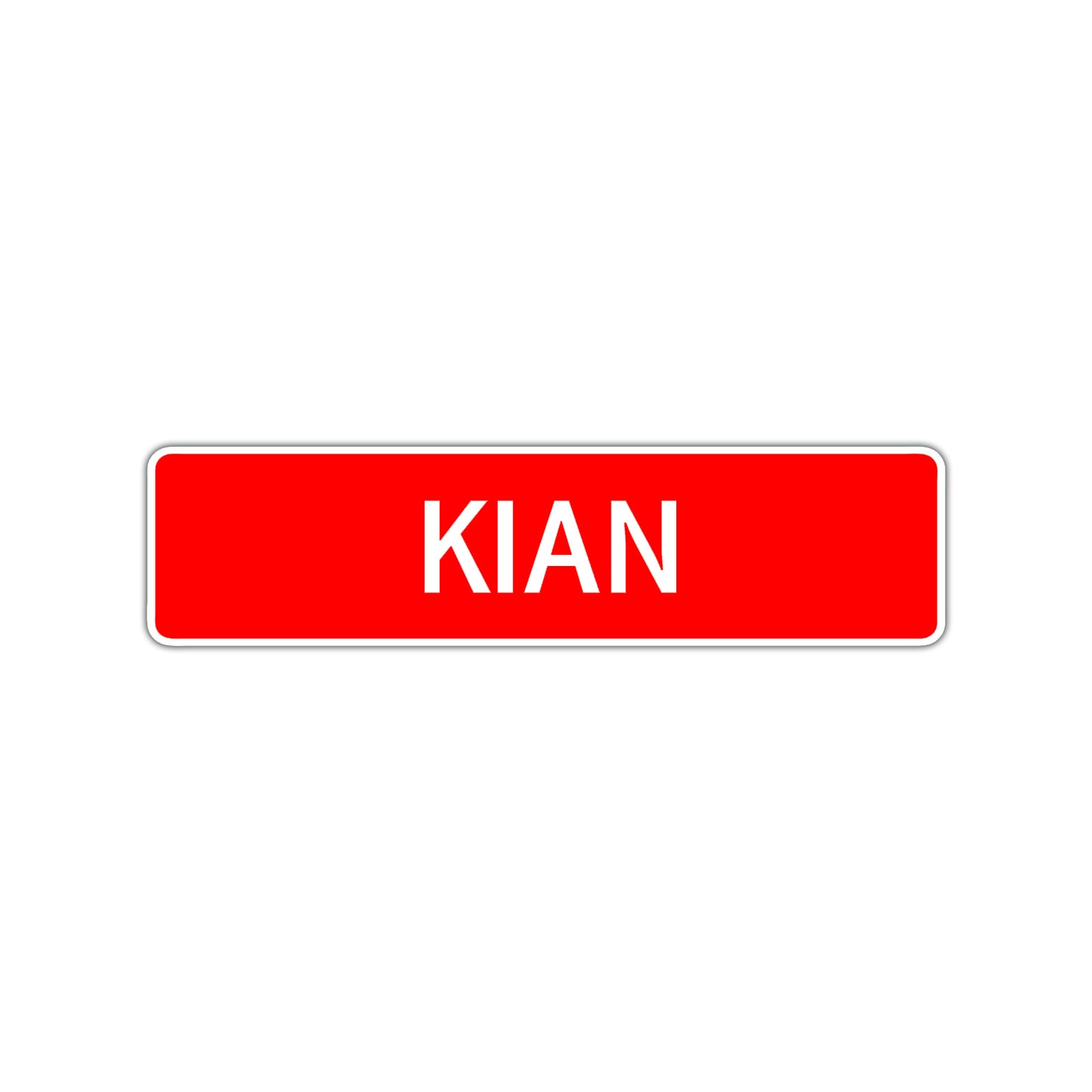 Kian Street Sign Children Name Room Plate