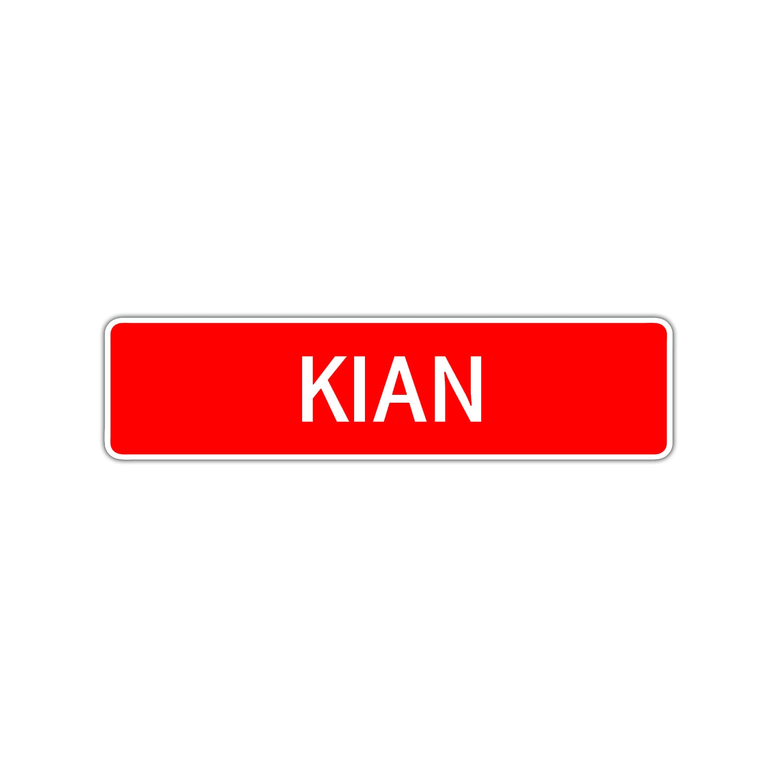 Kian Street Sign Children Name Room Plate
