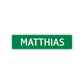 Matthias Street Sign Children Name Room Plate