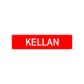 Kellan Street Sign Children Name Room Plate