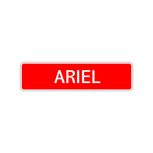 Ariel Street Sign Children Name Room Plate