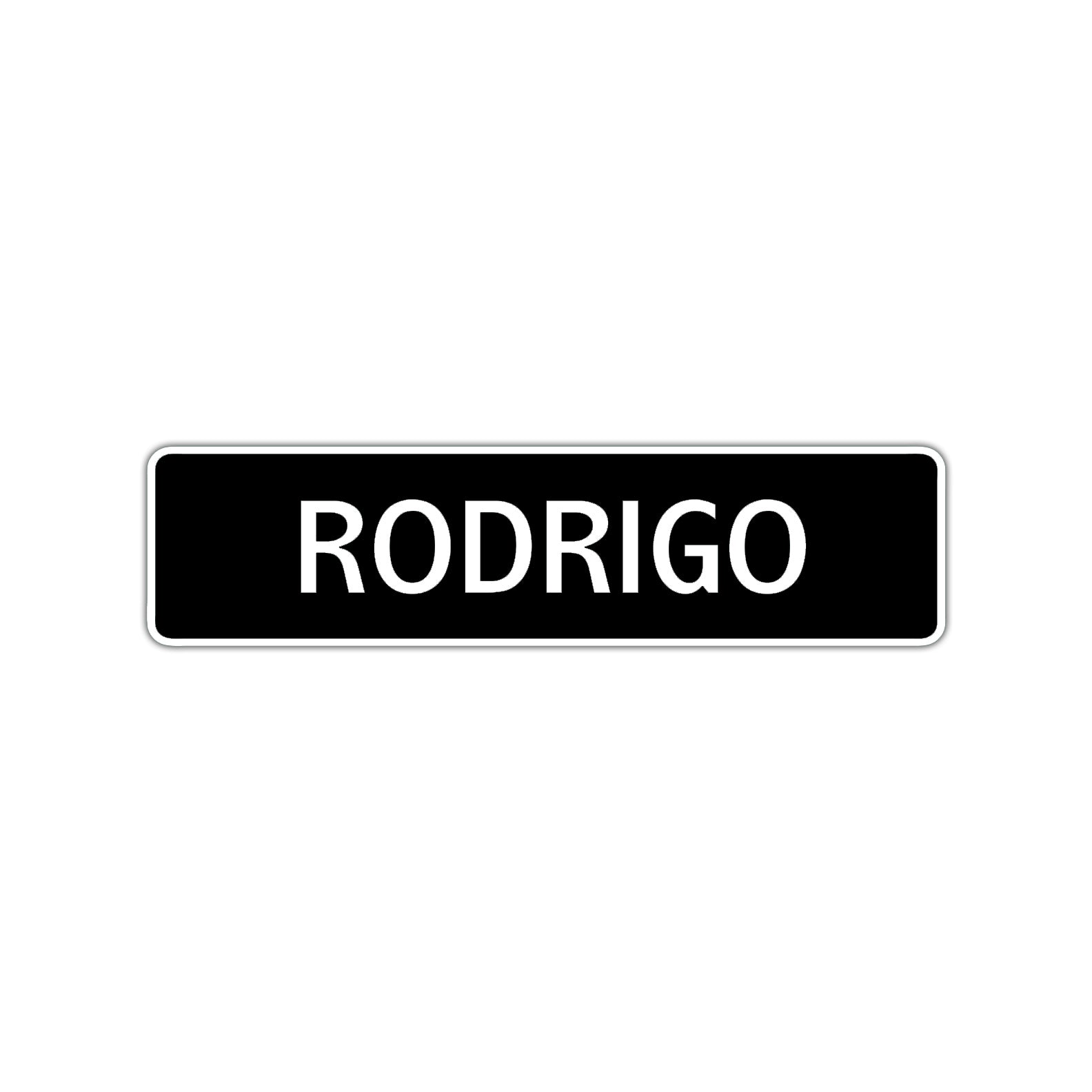 Rodrigo Street Sign Children Name Room Plate
