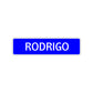 Rodrigo Street Sign Children Name Room Plate