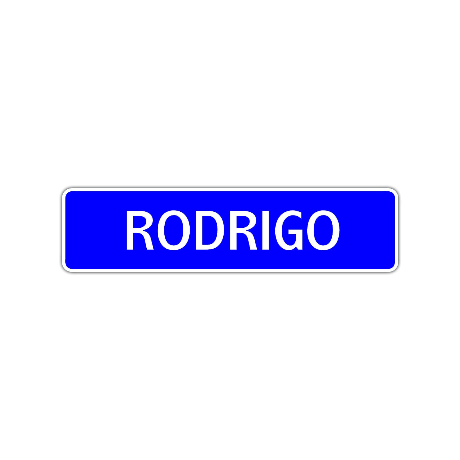 Rodrigo Street Sign Children Name Room Plate