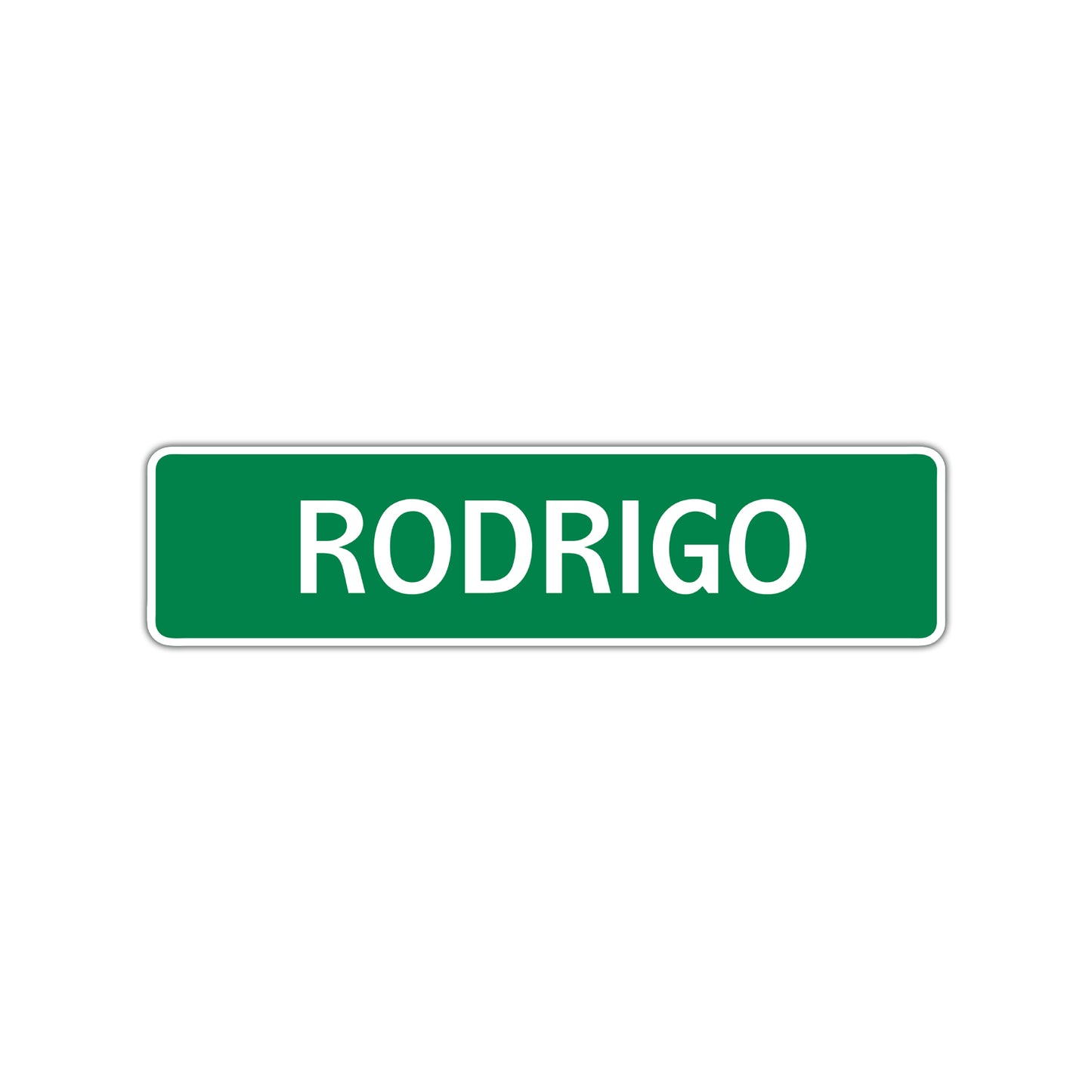 Rodrigo Street Sign Children Name Room Plate