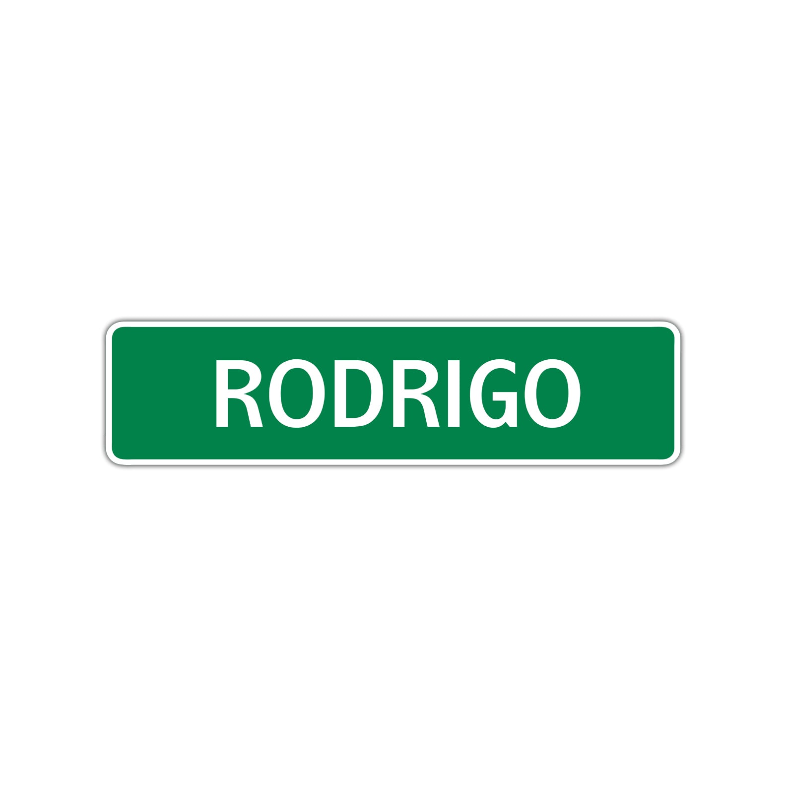 Rodrigo Street Sign Children Name Room Plate