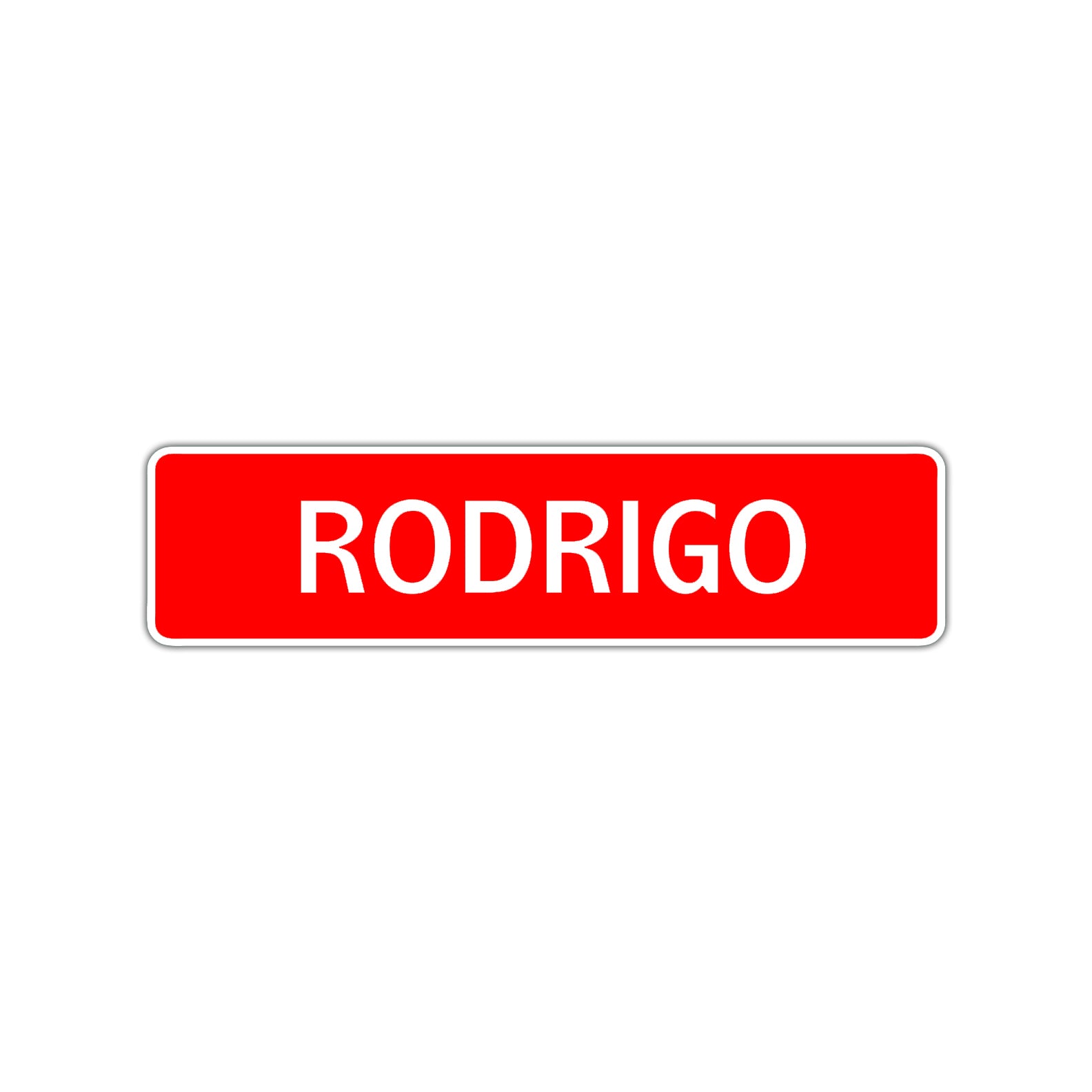 Rodrigo Street Sign Children Name Room Plate