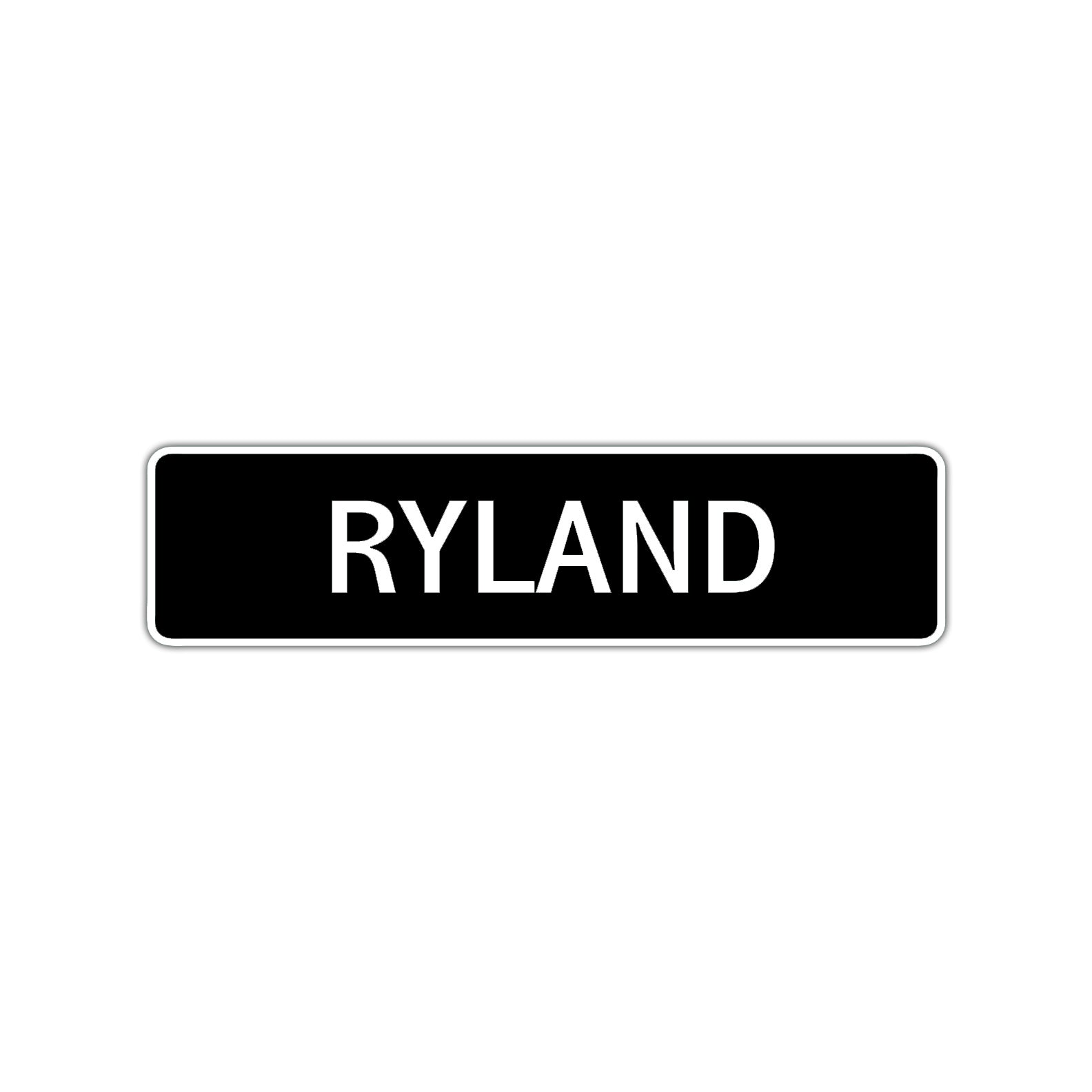 Ryland Street Sign Children Name Room Plate
