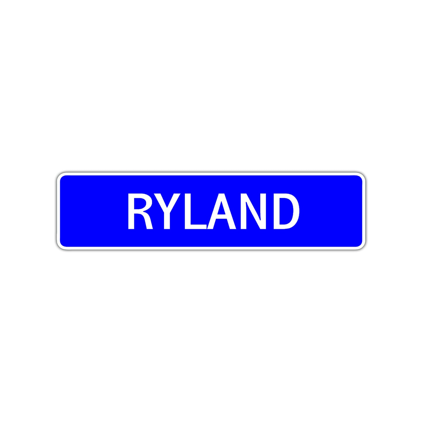 Ryland Street Sign Children Name Room Plate