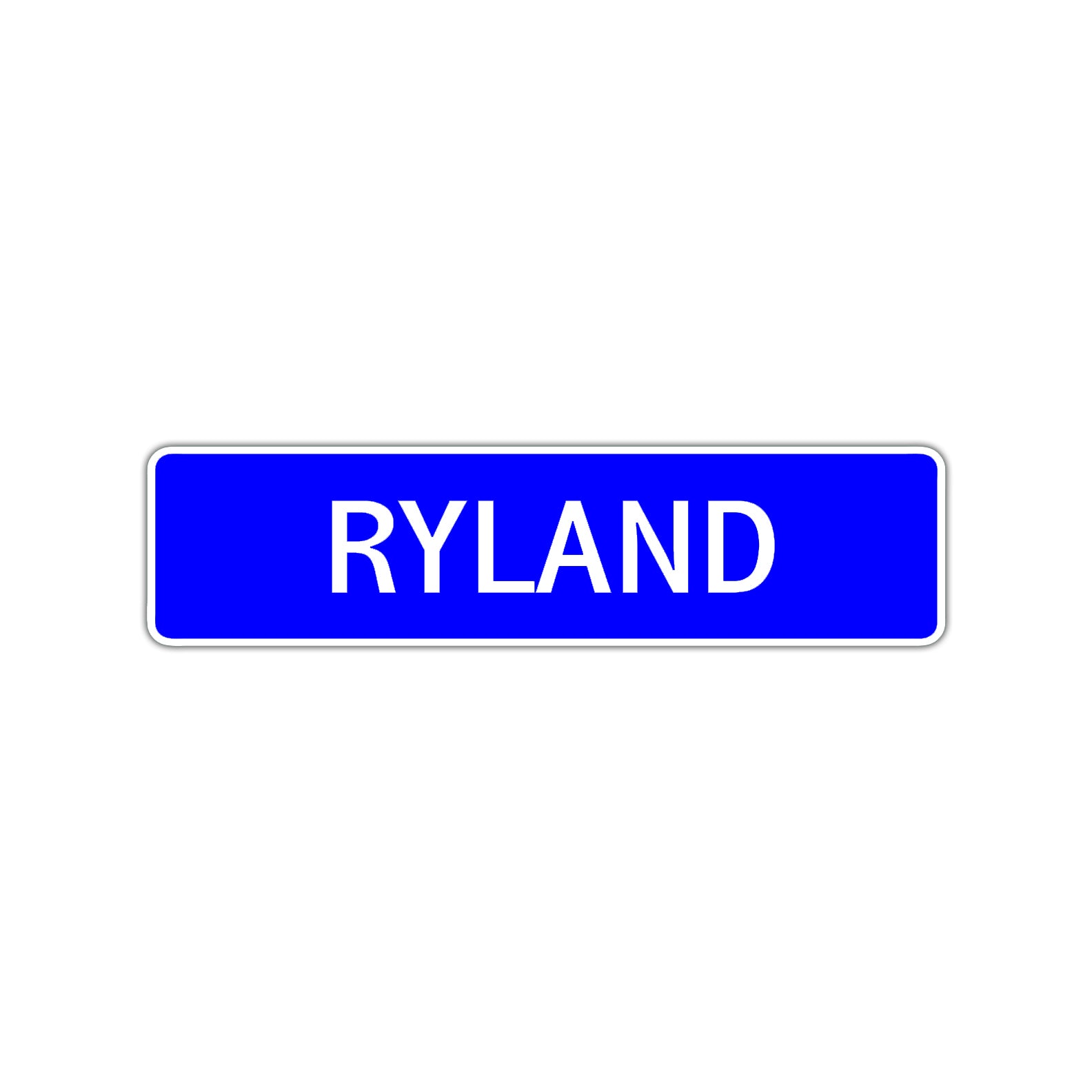 Ryland Street Sign Children Name Room Plate