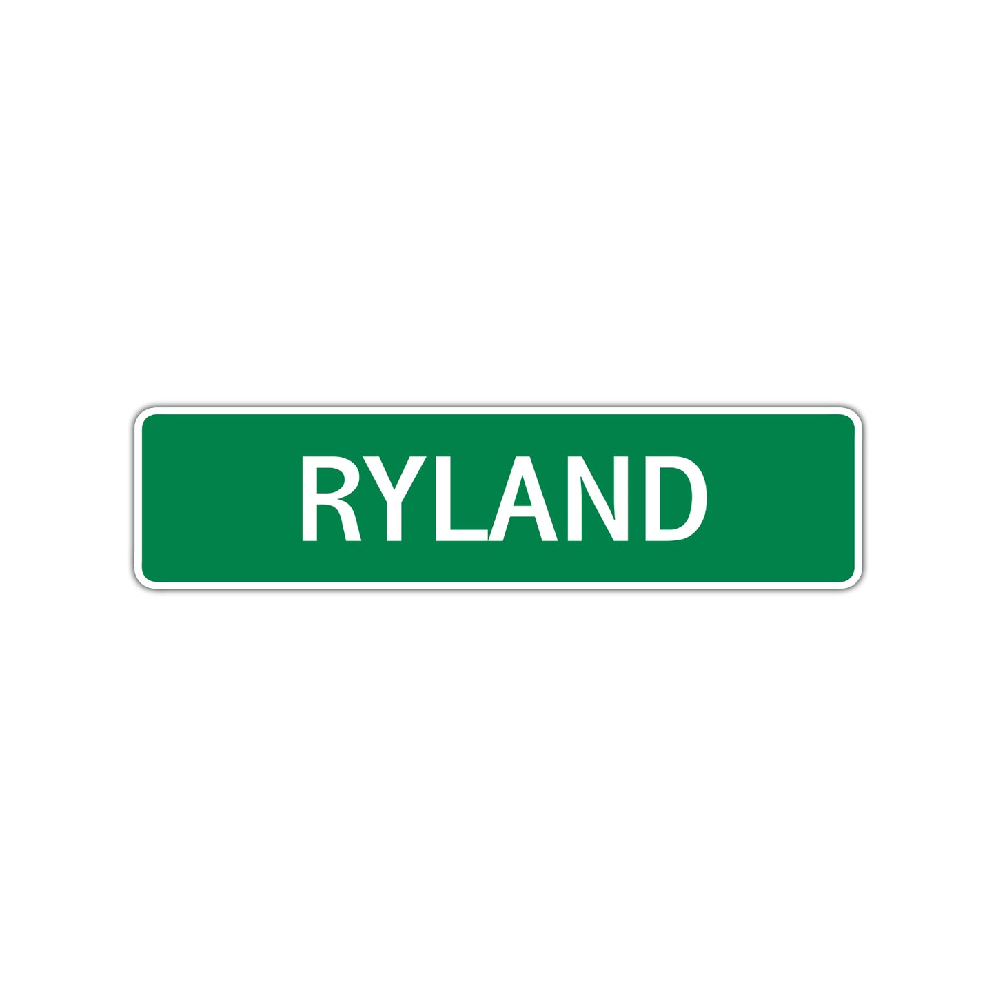 Ryland Street Sign Children Name Room Plate