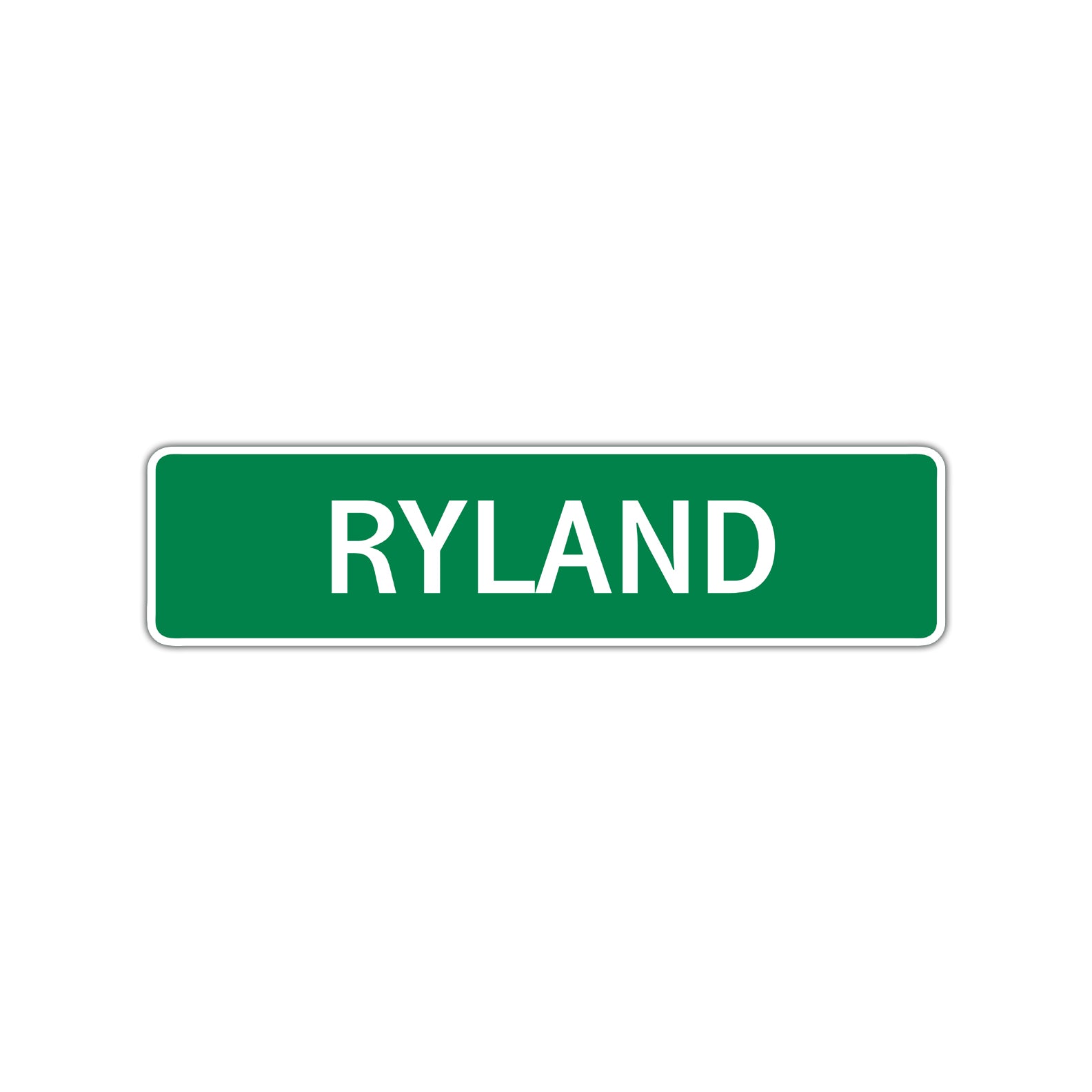 Ryland Street Sign Children Name Room Plate