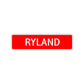 Ryland Street Sign Children Name Room Plate