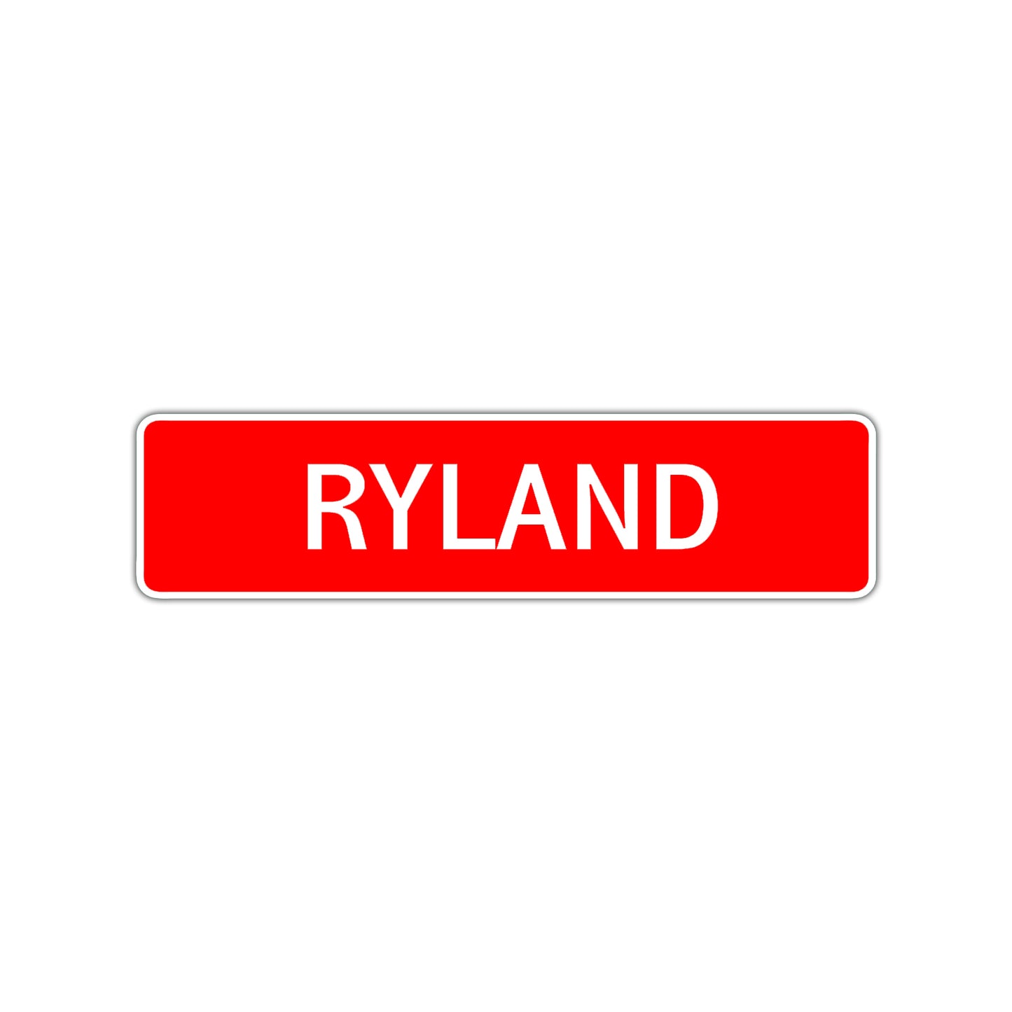 Ryland Street Sign Children Name Room Plate