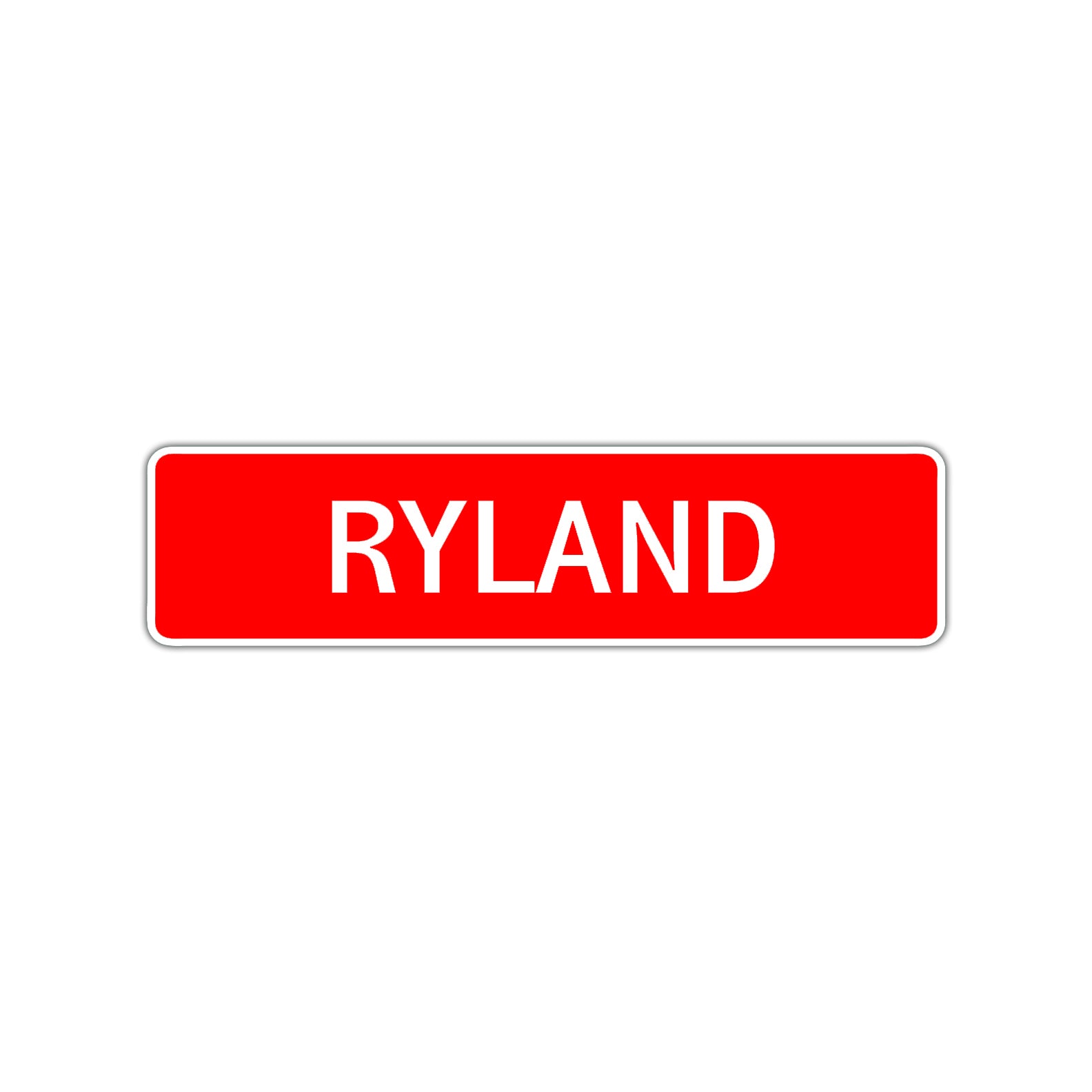 Ryland Street Sign Children Name Room Plate
