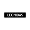 Leonidas Street Sign Children Name Room Plate