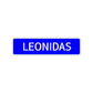 Leonidas Street Sign Children Name Room Plate