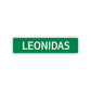 Leonidas Street Sign Children Name Room Plate