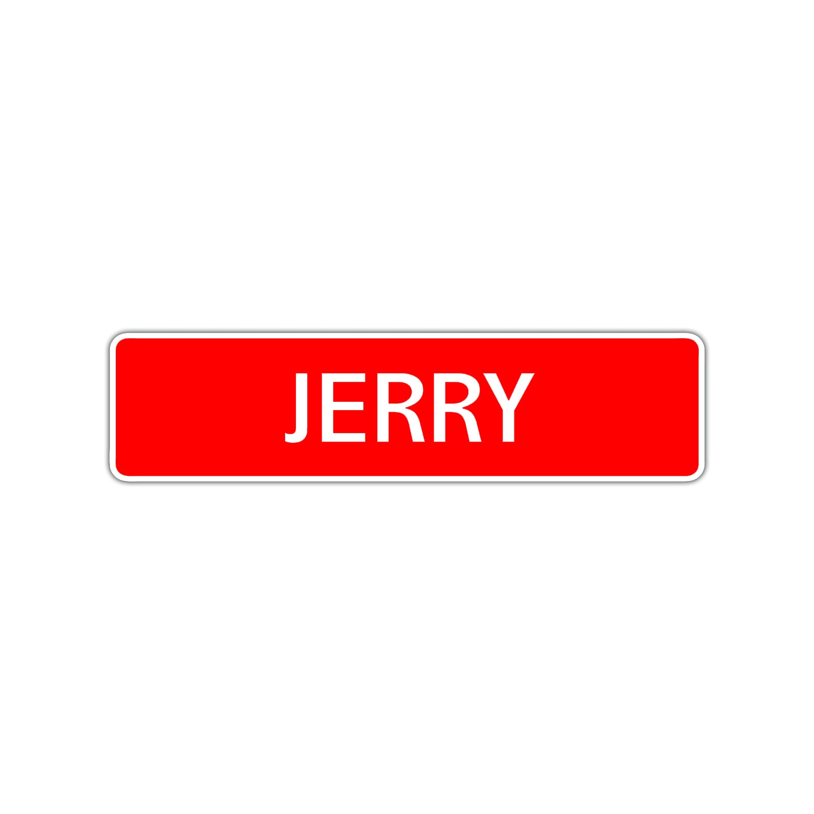 Jerry Street Sign Children Name Room Plate