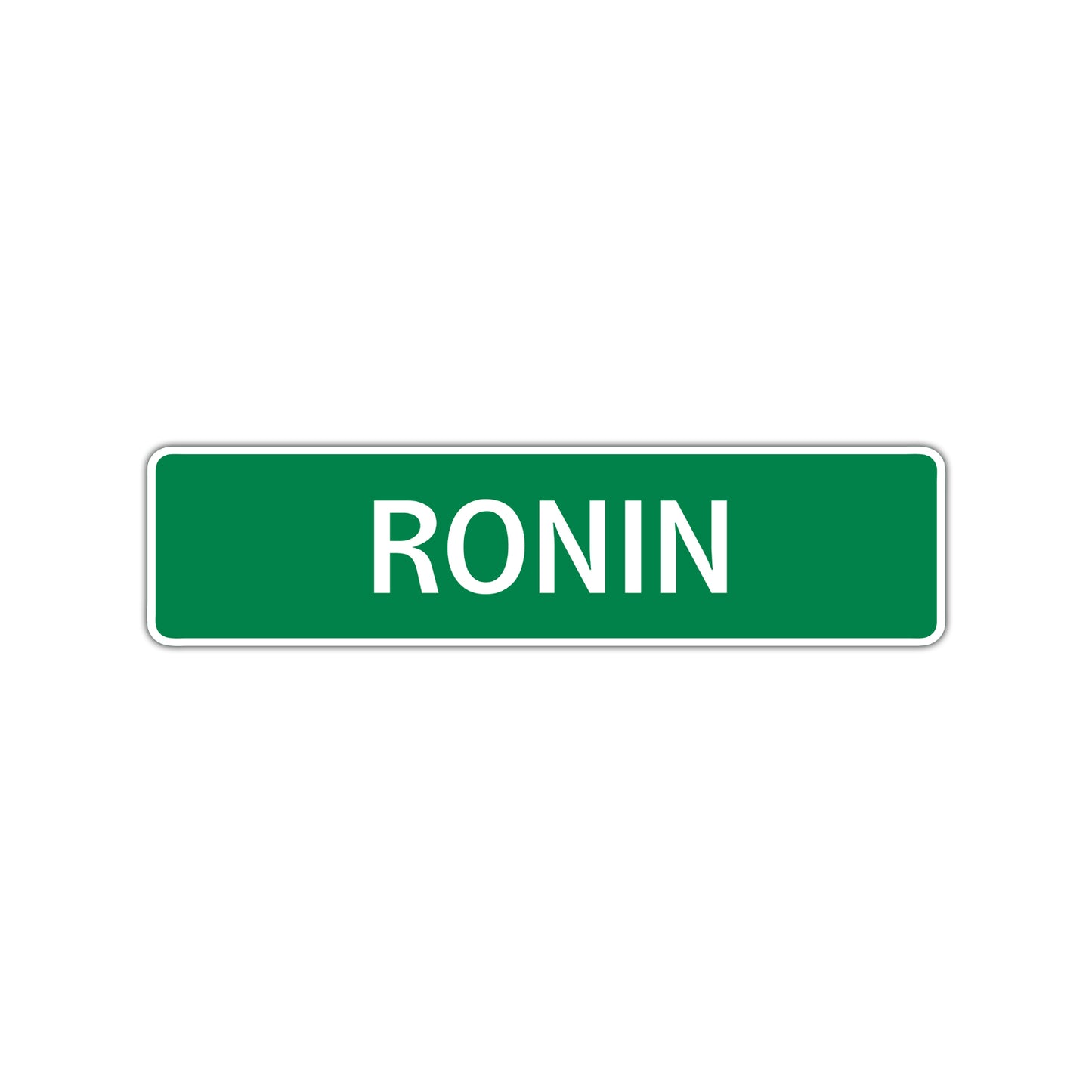 Ronin Street Sign Children Name Room Plate