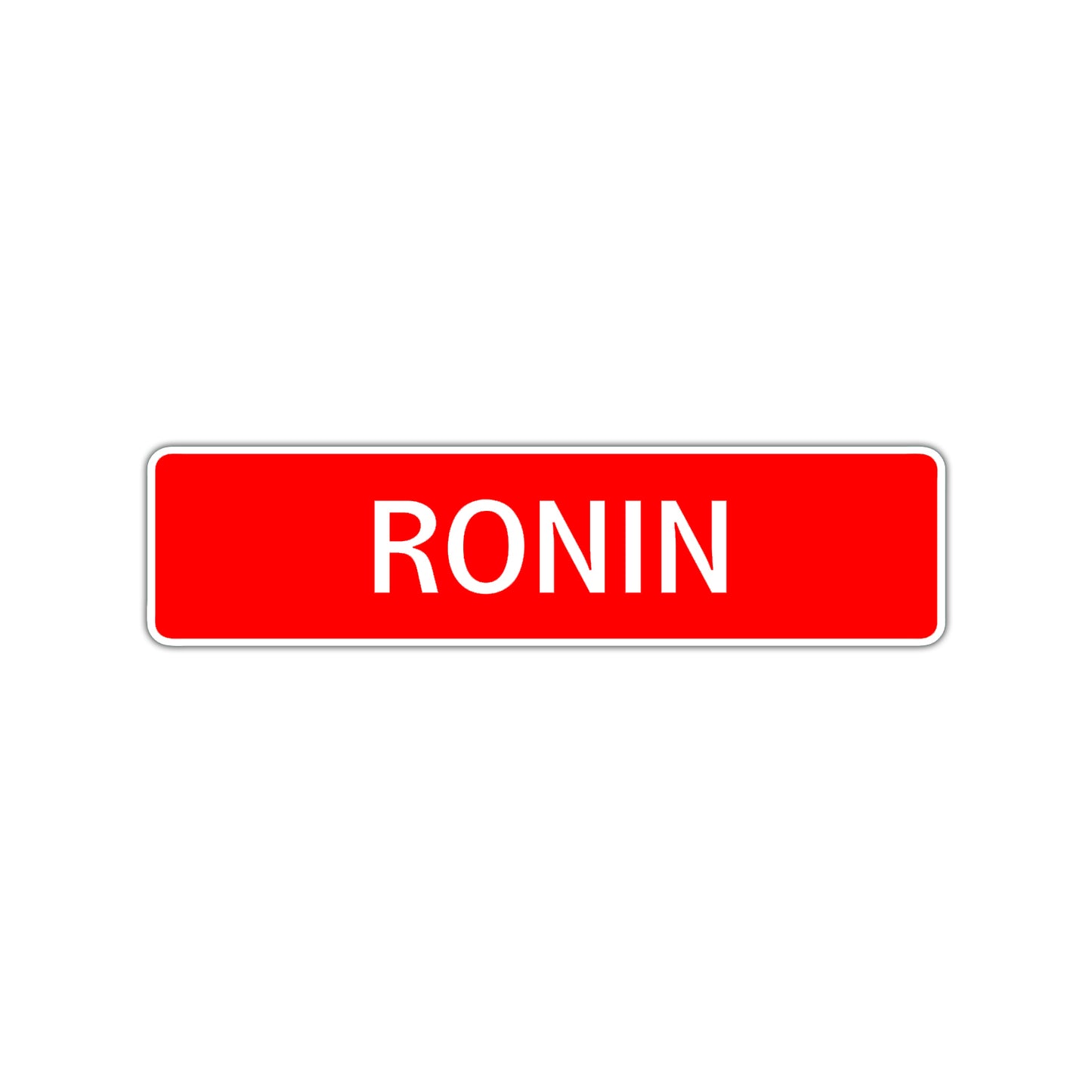 Ronin Street Sign Children Name Room Plate