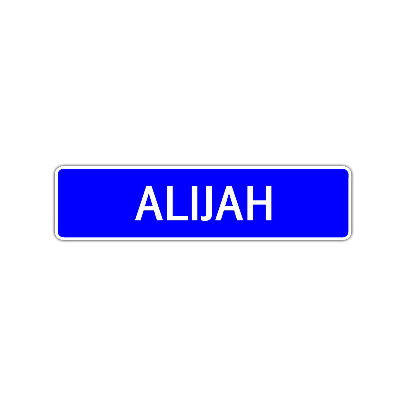 Alijah Street Sign Children Name Room Plate