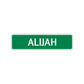 Alijah Street Sign Children Name Room Plate