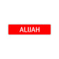Alijah Street Sign Children Name Room Plate