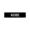 Kobe Street Sign Children Name Room Plate