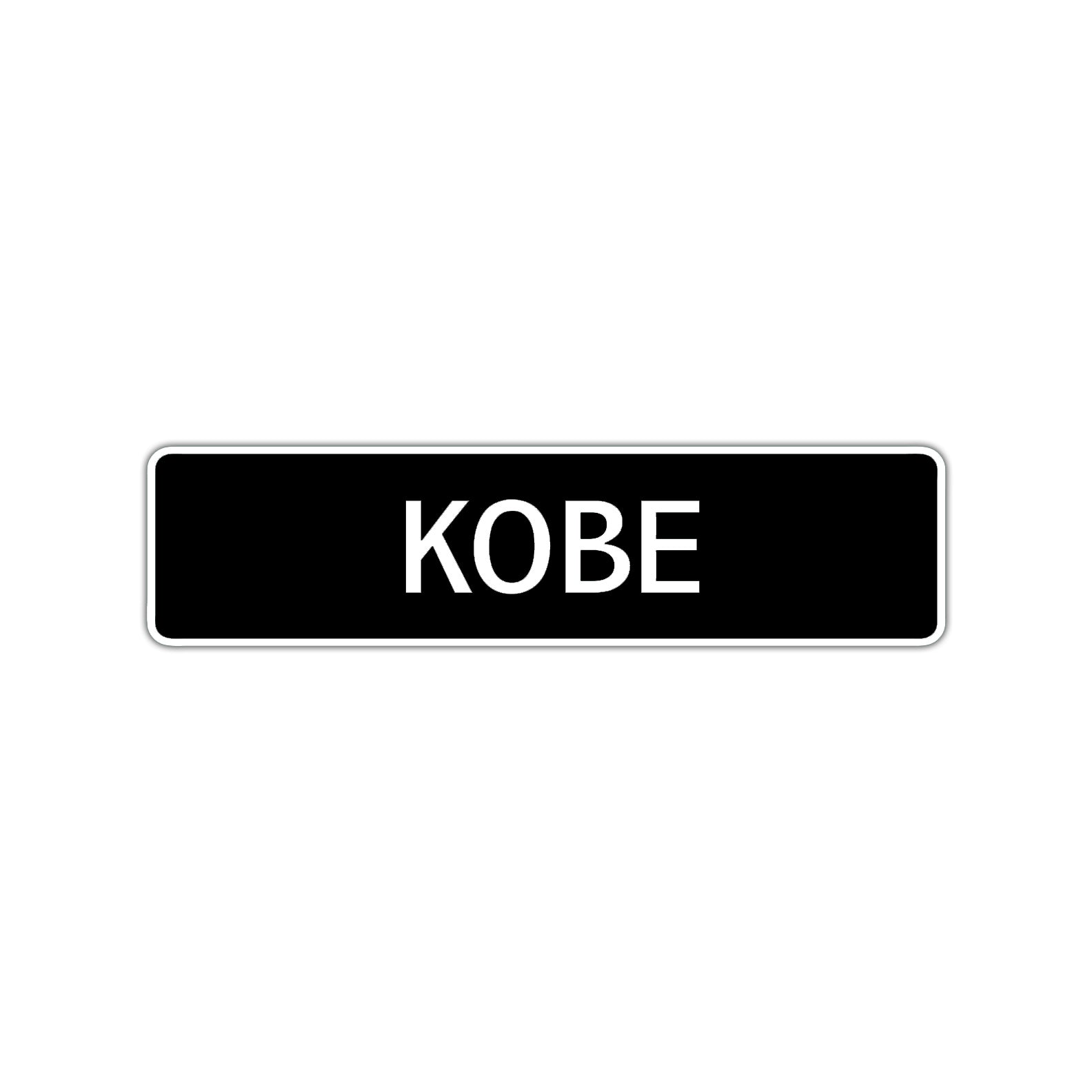 Kobe Street Sign Children Name Room Plate