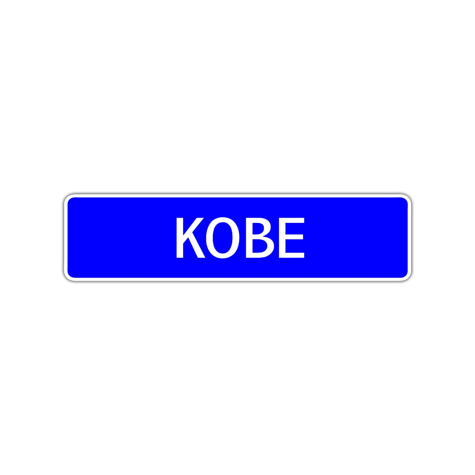 Kobe Street Sign Children Name Room Plate