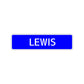 Lewis Street Sign Children Name Room Plate