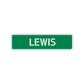 Lewis Street Sign Children Name Room Plate