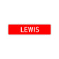 Lewis Street Sign Children Name Room Plate