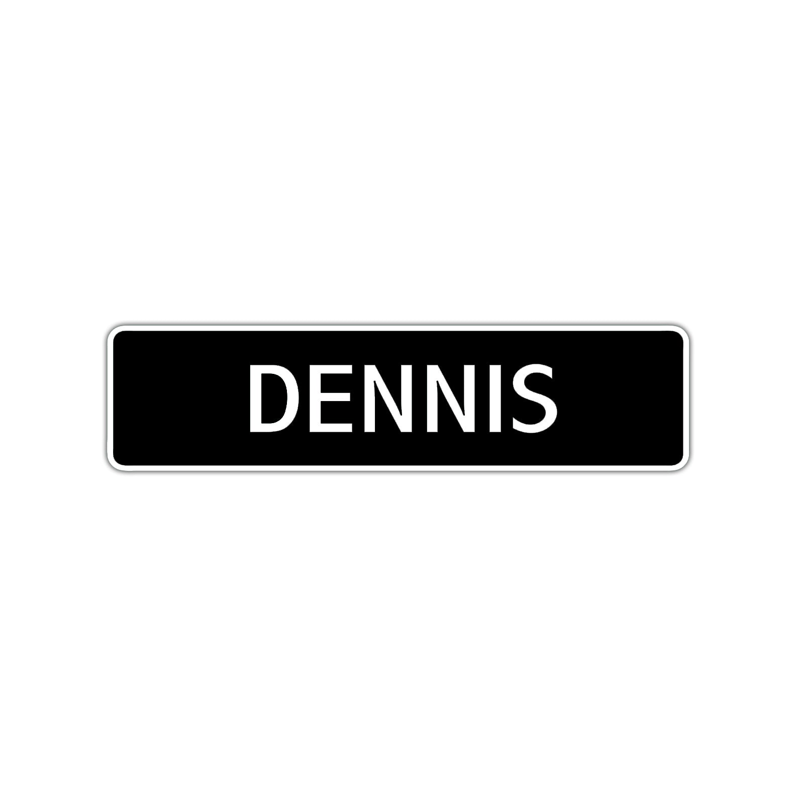 Dennis Street Sign Children Name Room Plate
