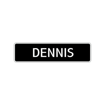 Dennis Street Sign Children Name Room Plate