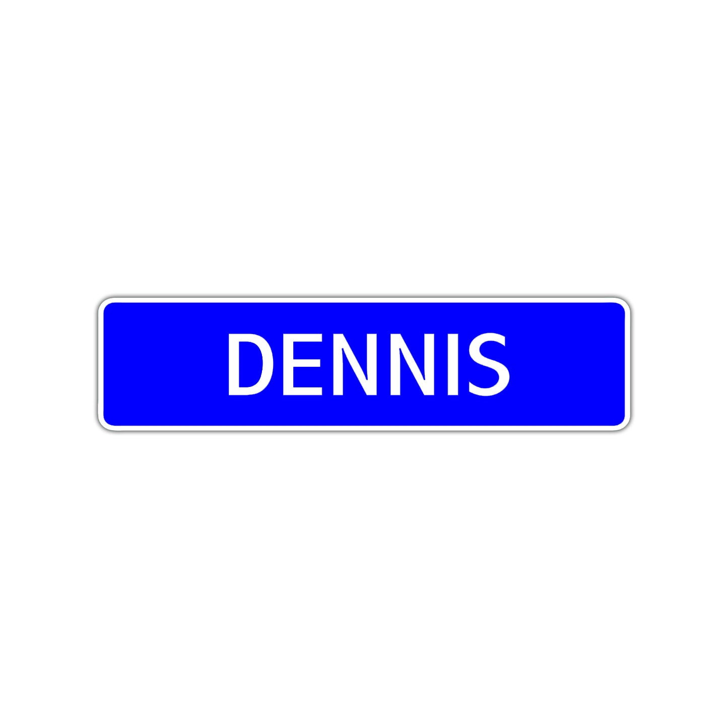 Dennis Street Sign Children Name Room Plate