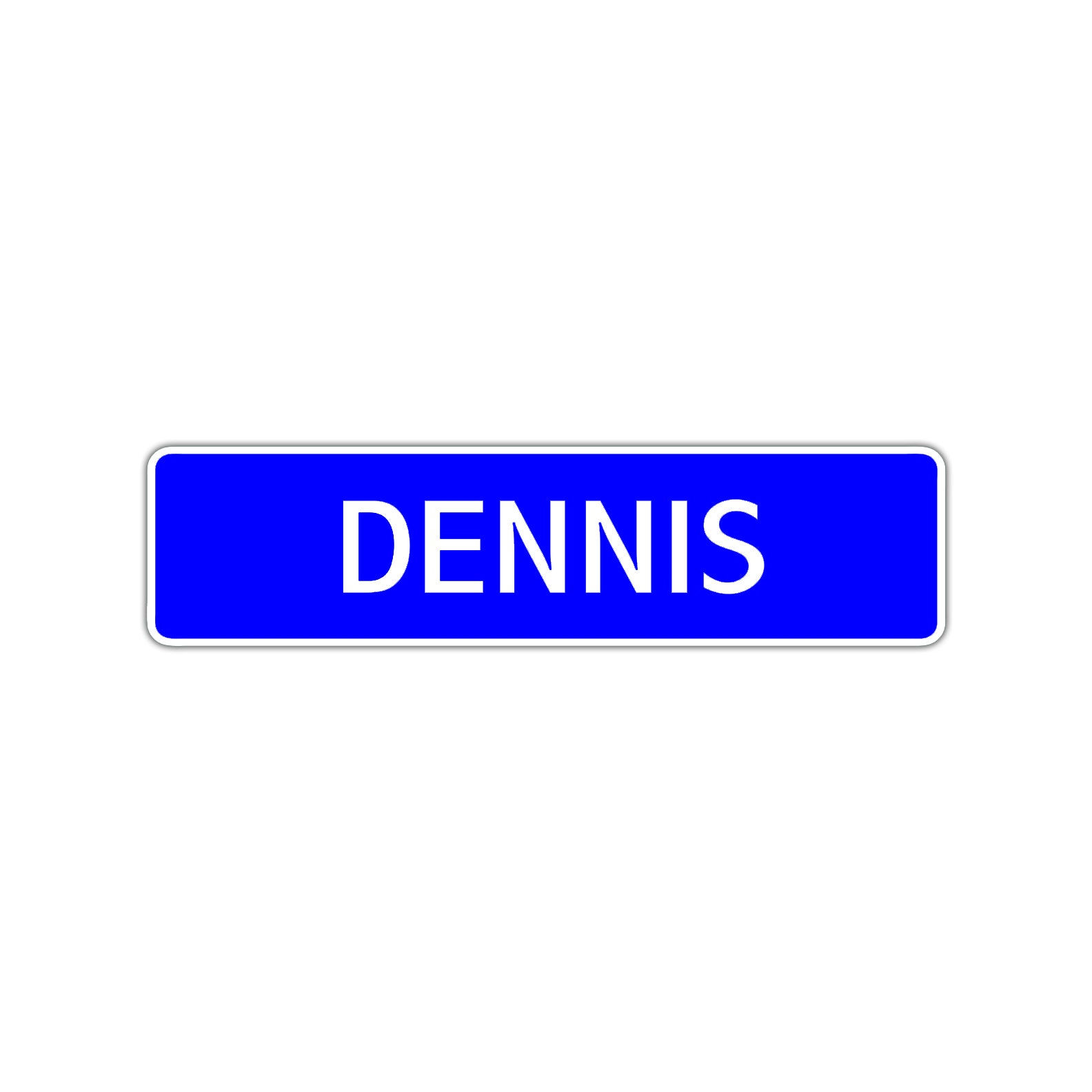 Dennis Street Sign Children Name Room Plate