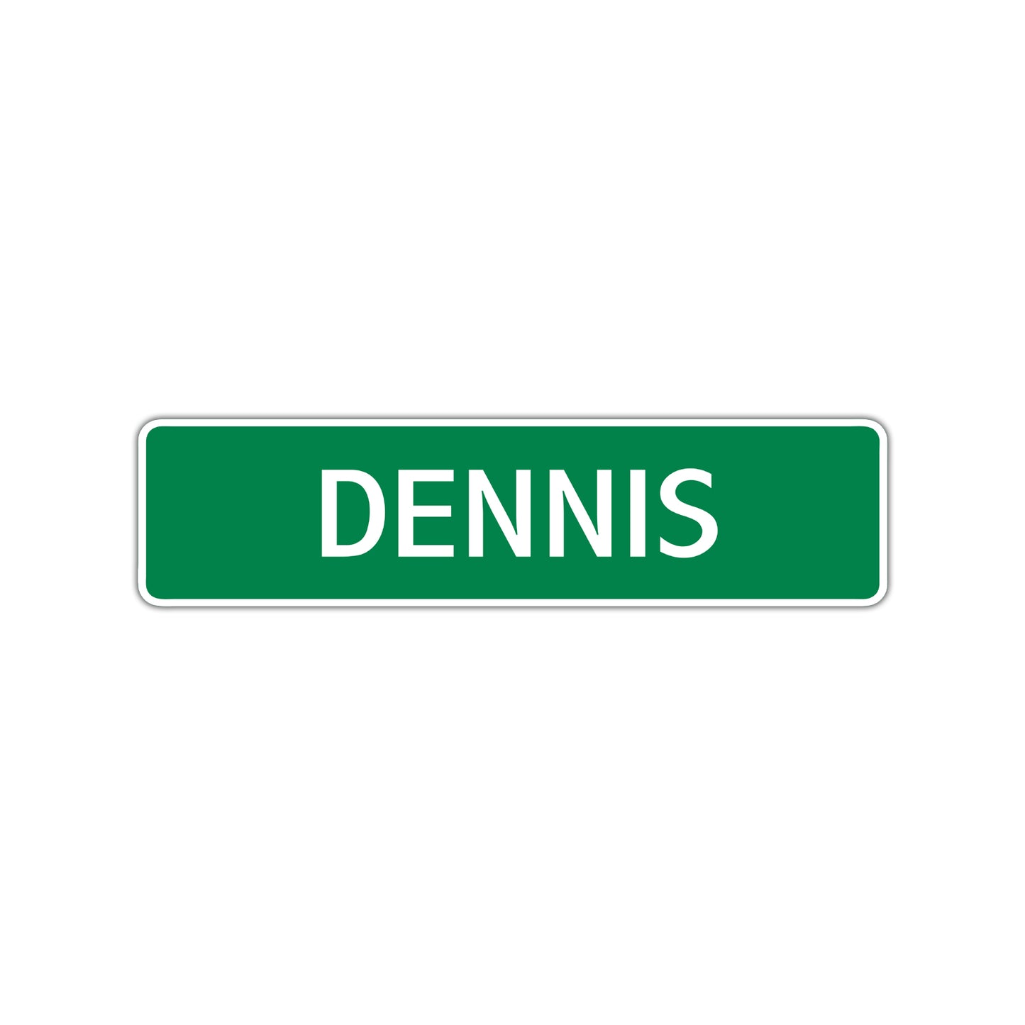 Dennis Street Sign Children Name Room Plate