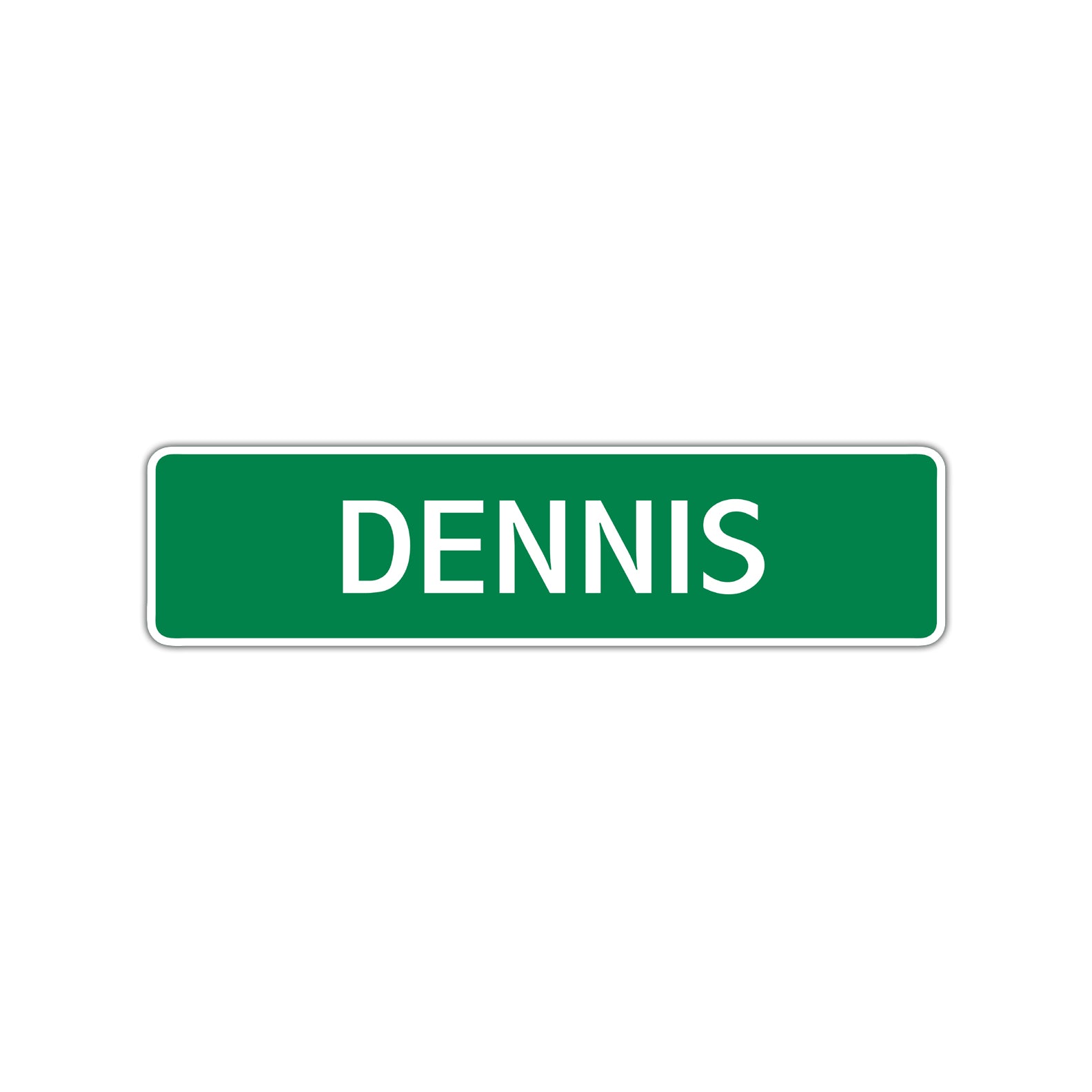 Dennis Street Sign Children Name Room Plate