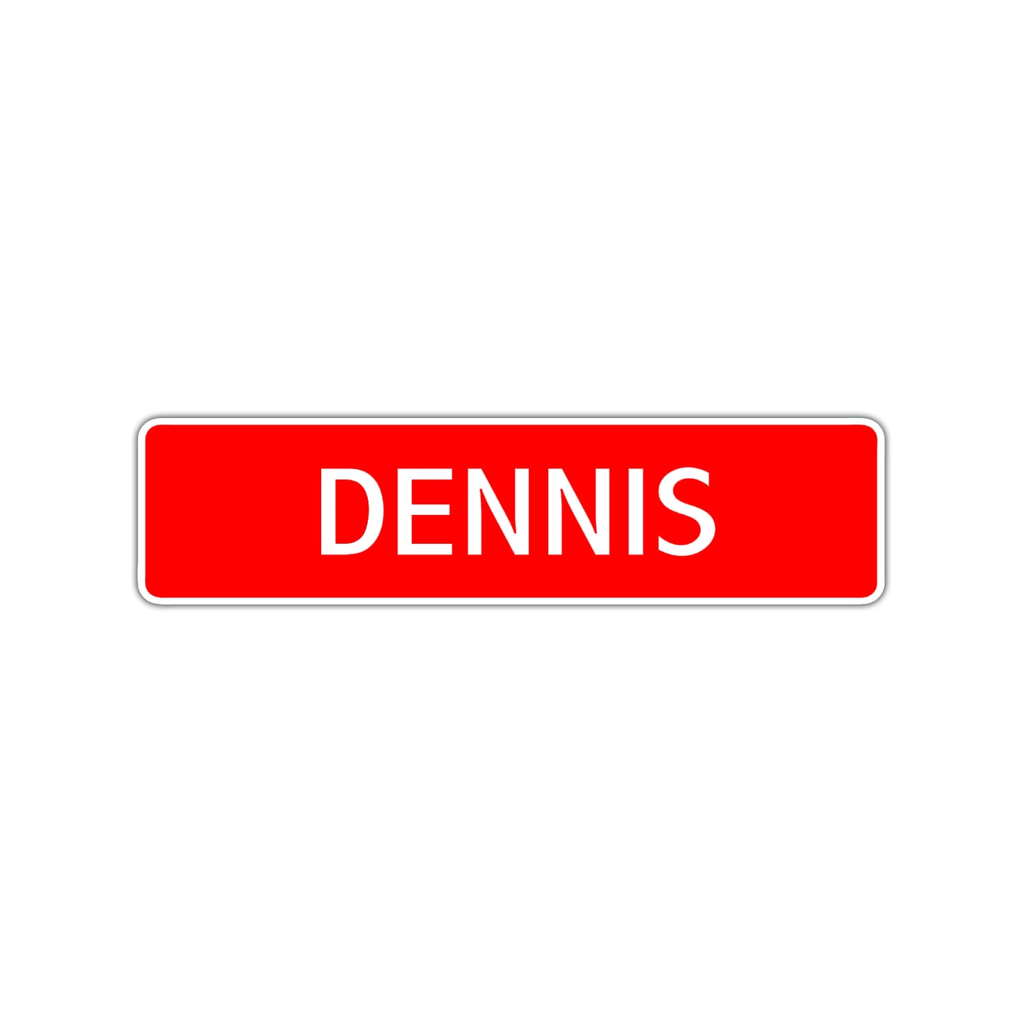 Dennis Street Sign Children Name Room Plate