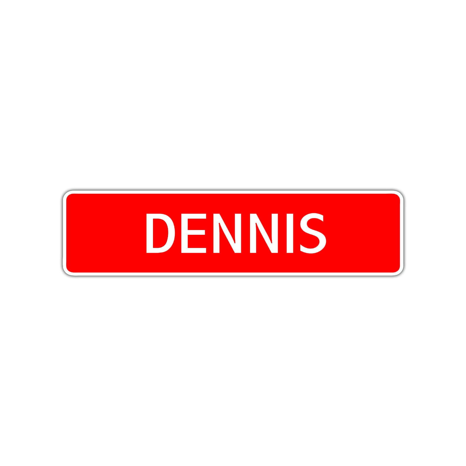 Dennis Street Sign Children Name Room Plate
