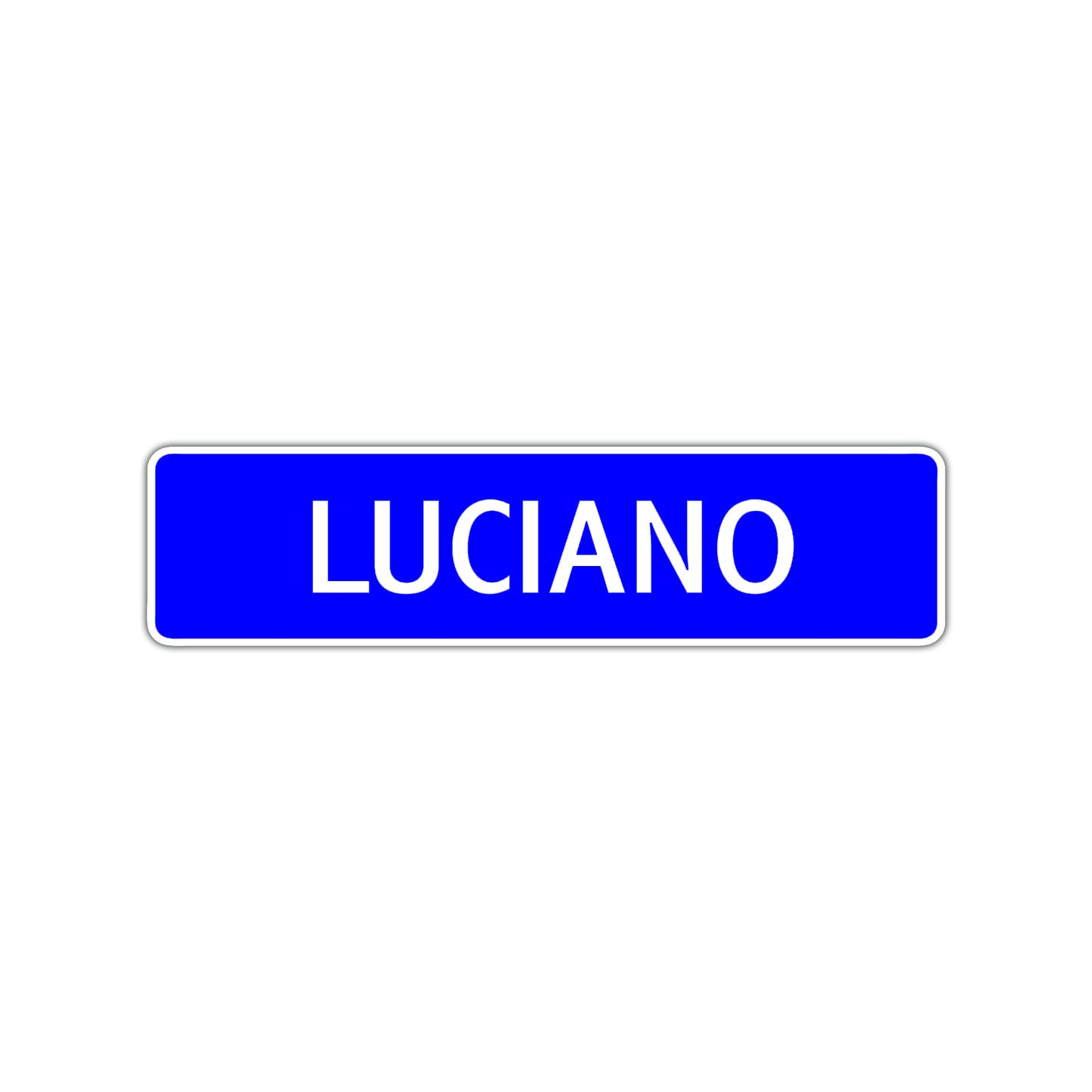 Luciano Street Sign Children Name Room Plate